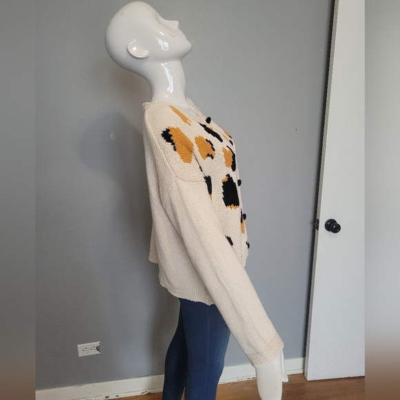 Insight Leopard Print Oversized Cardigan, VGUC, Size 4 (FITS BIG) - Picture 3 of 8